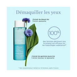 Clarins Visage^Démaquillant Express Yeux Aux extraits de Gentiane Jaune des Alpes & de Bleuet
